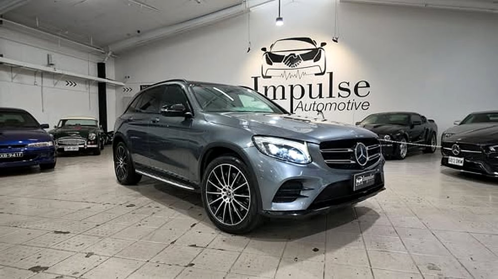 Grey Mercedes-Benz GLC in the Impulse Automotive showroom
